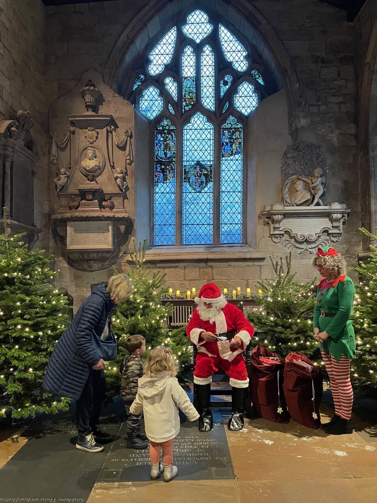 Christmas in the Lake District with a visit to Father Christmas at Cartmel Priory