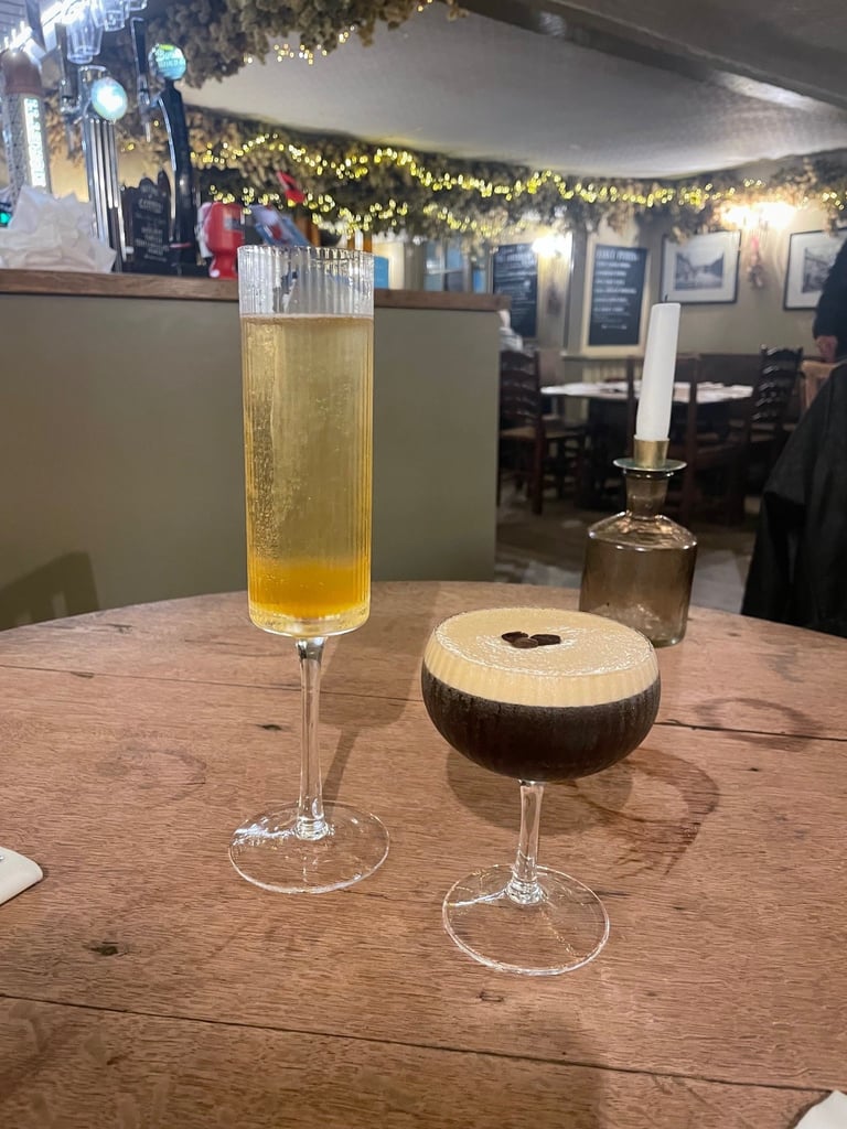 Drinks in the Cavendish Arms in Cartmel