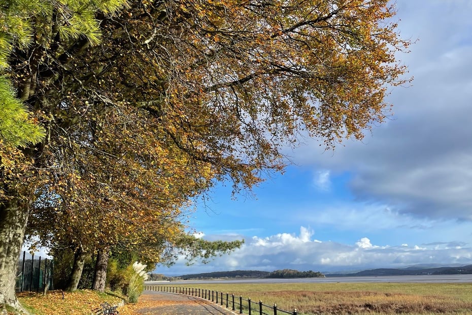 Promenade walk in Grange over Sands