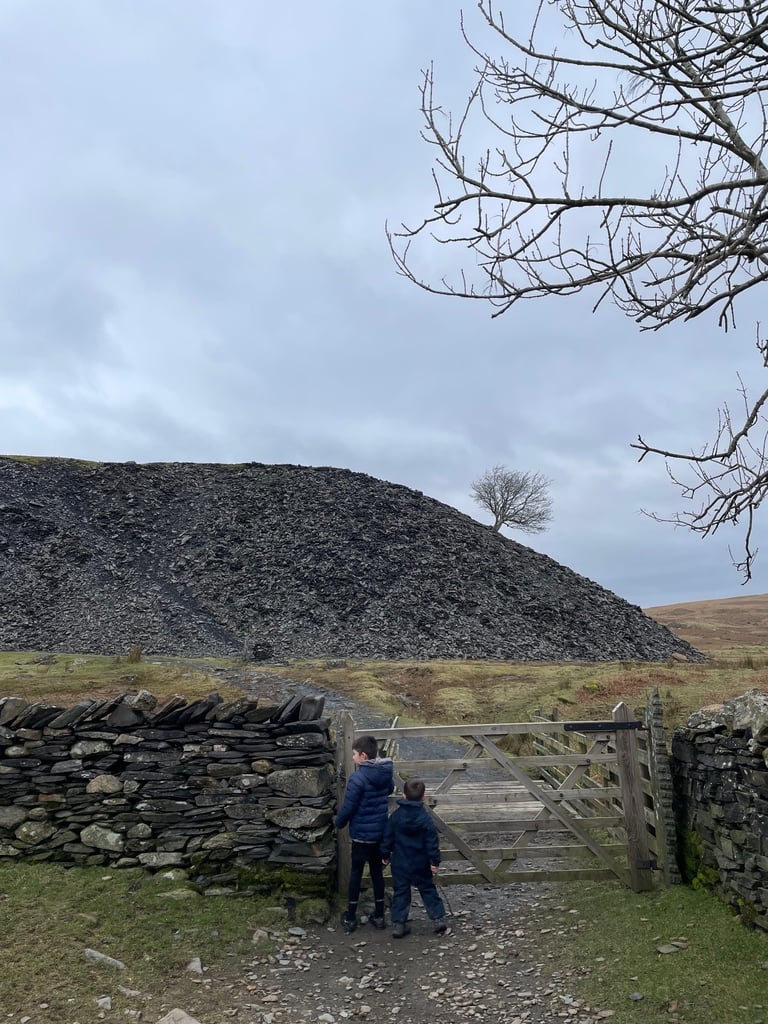 The route up the Banishead Quarry in the Lake District