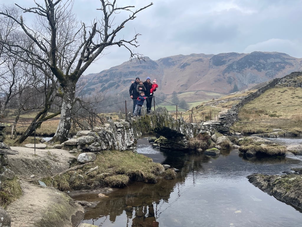 Slaters bridge in the Lake District en route to a favourite quarry in cumbria