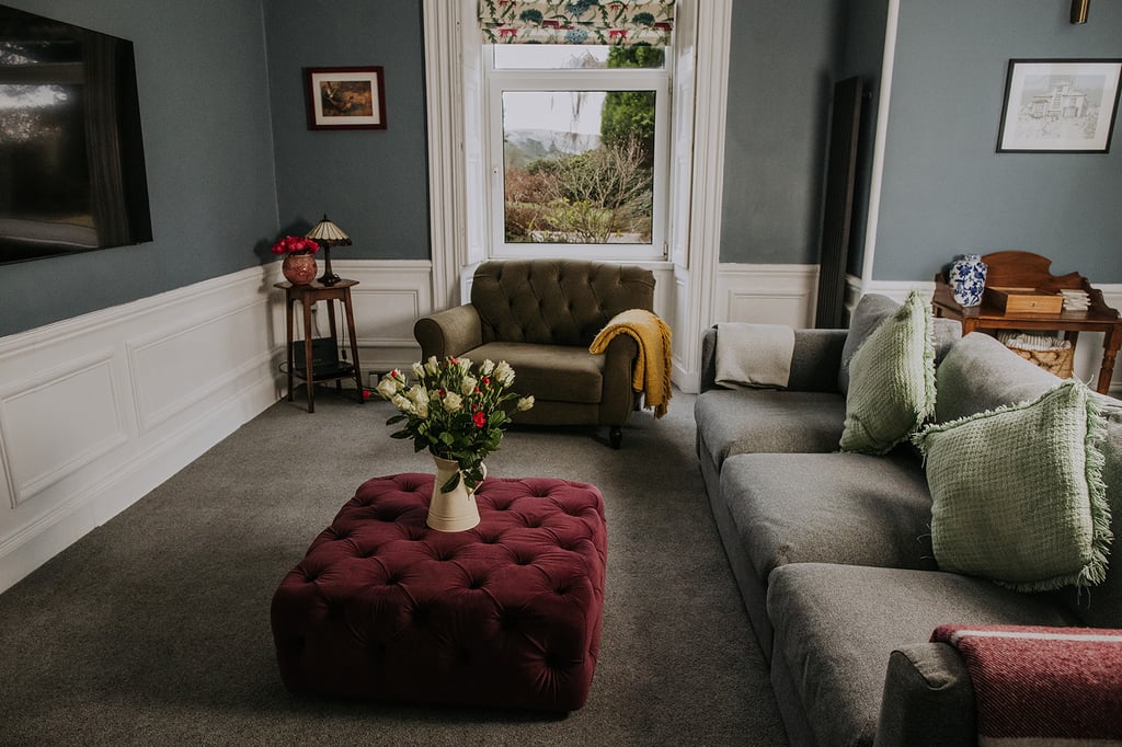 The lounge at the pheasant lodge. spacious lounge Lake District holiday home