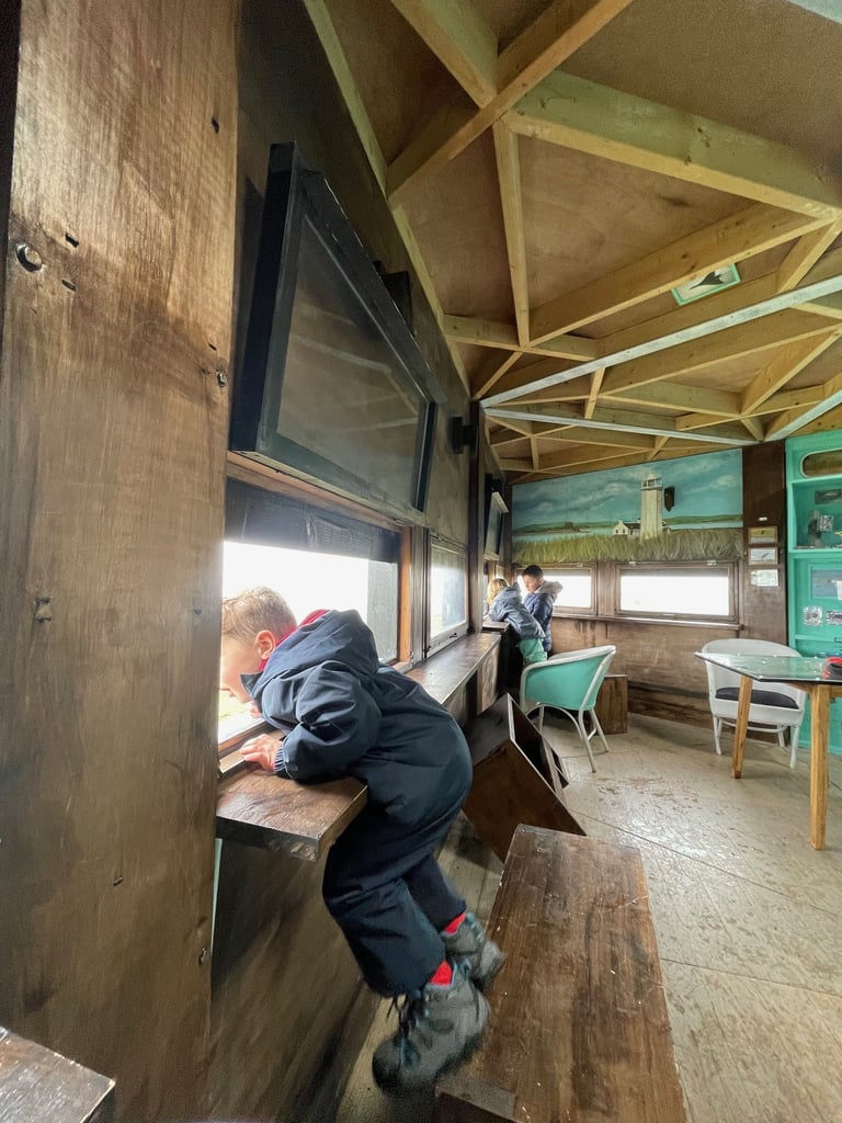 The Hide on Walney Island Nature reserve in memory of Peggy Geldart