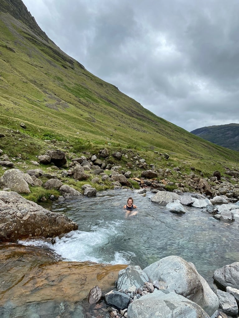 Wasdale fairy pools and waterfalls in Wasdale, the lake district