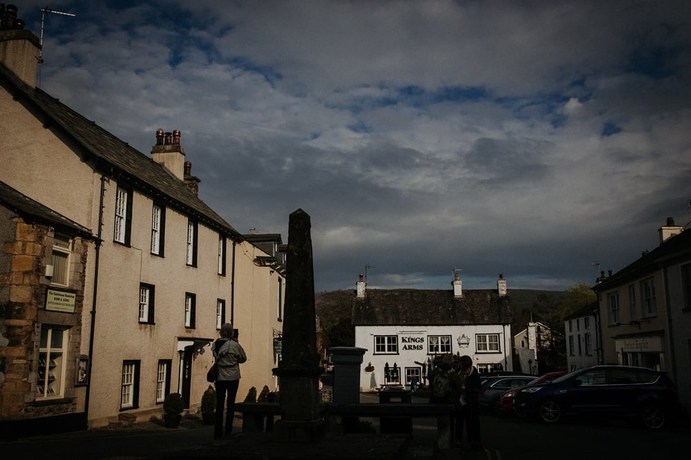 Cartmel Square and the Kings arms