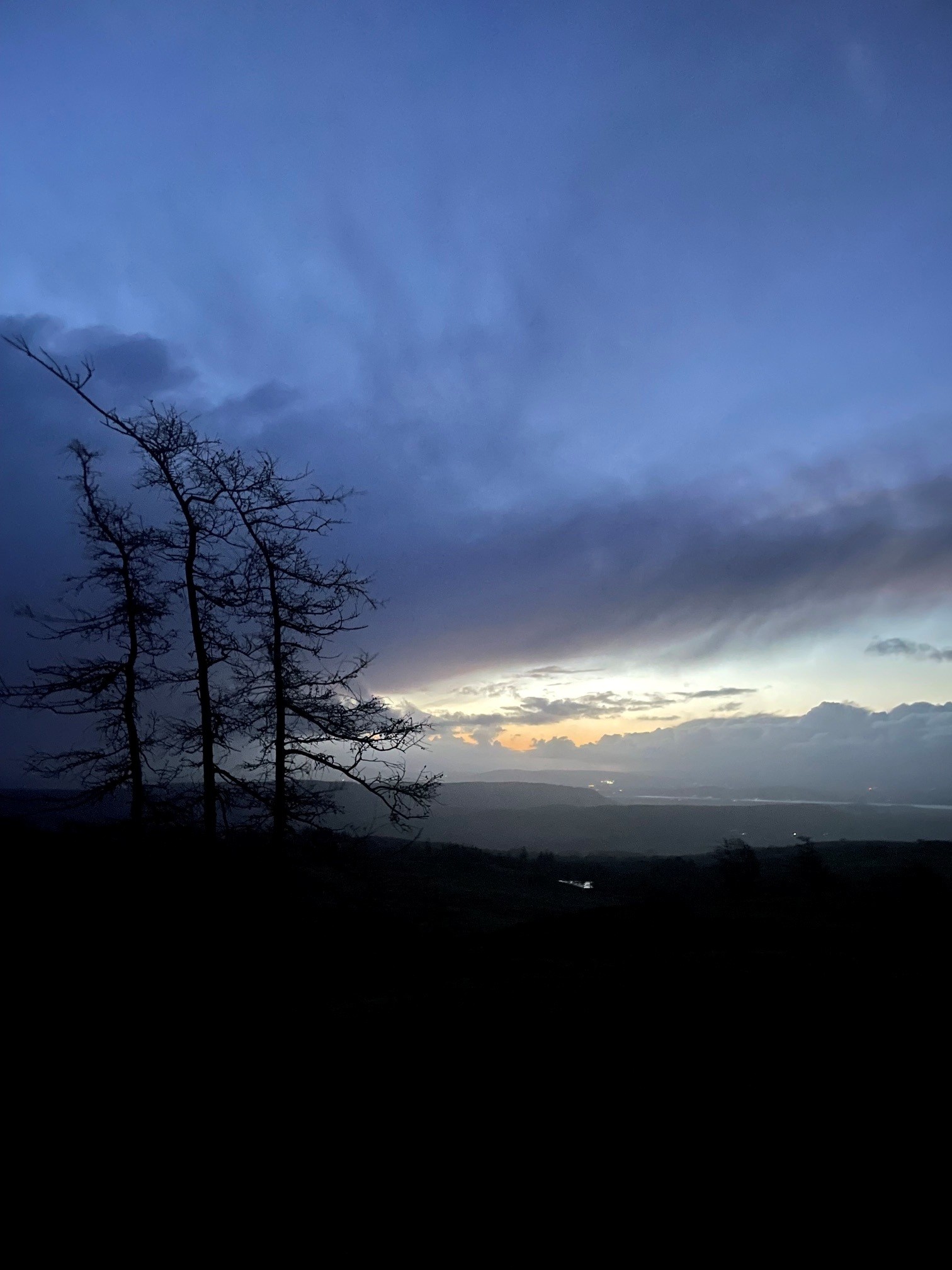 Gummers how at Sunrise looking out over Morecambe bay