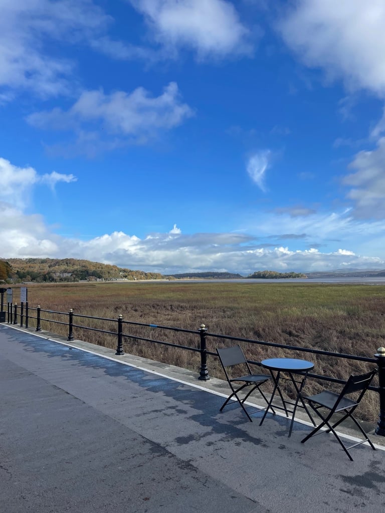 Grange over sands promenade walk